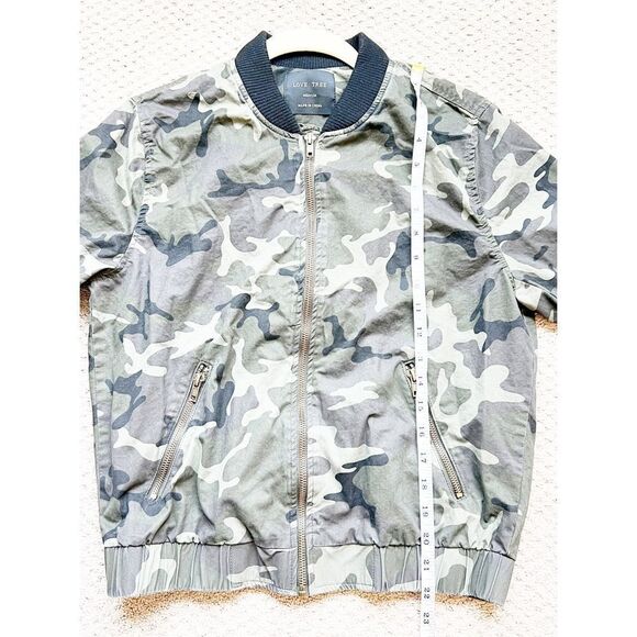 Love Tree Camouflage Camo Cargo Bomber Jacket. Coat. Military. Medium. - Picture 3 of 7
